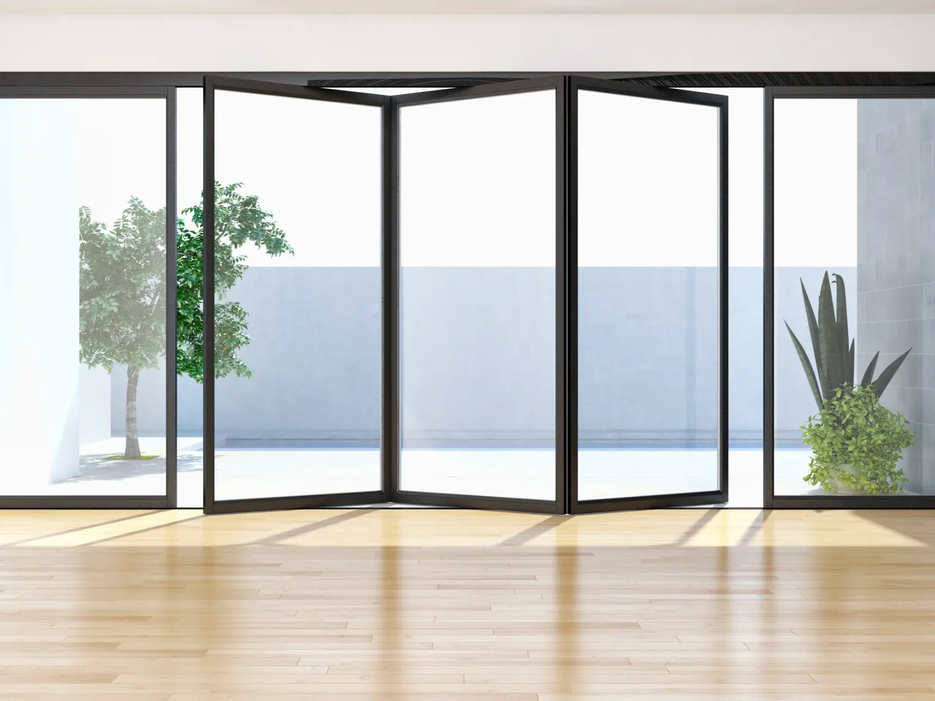 VLX 100 Bifold / Folding Door in Pembroke Pines, FL | TruePane Windows & Doors - detail 1