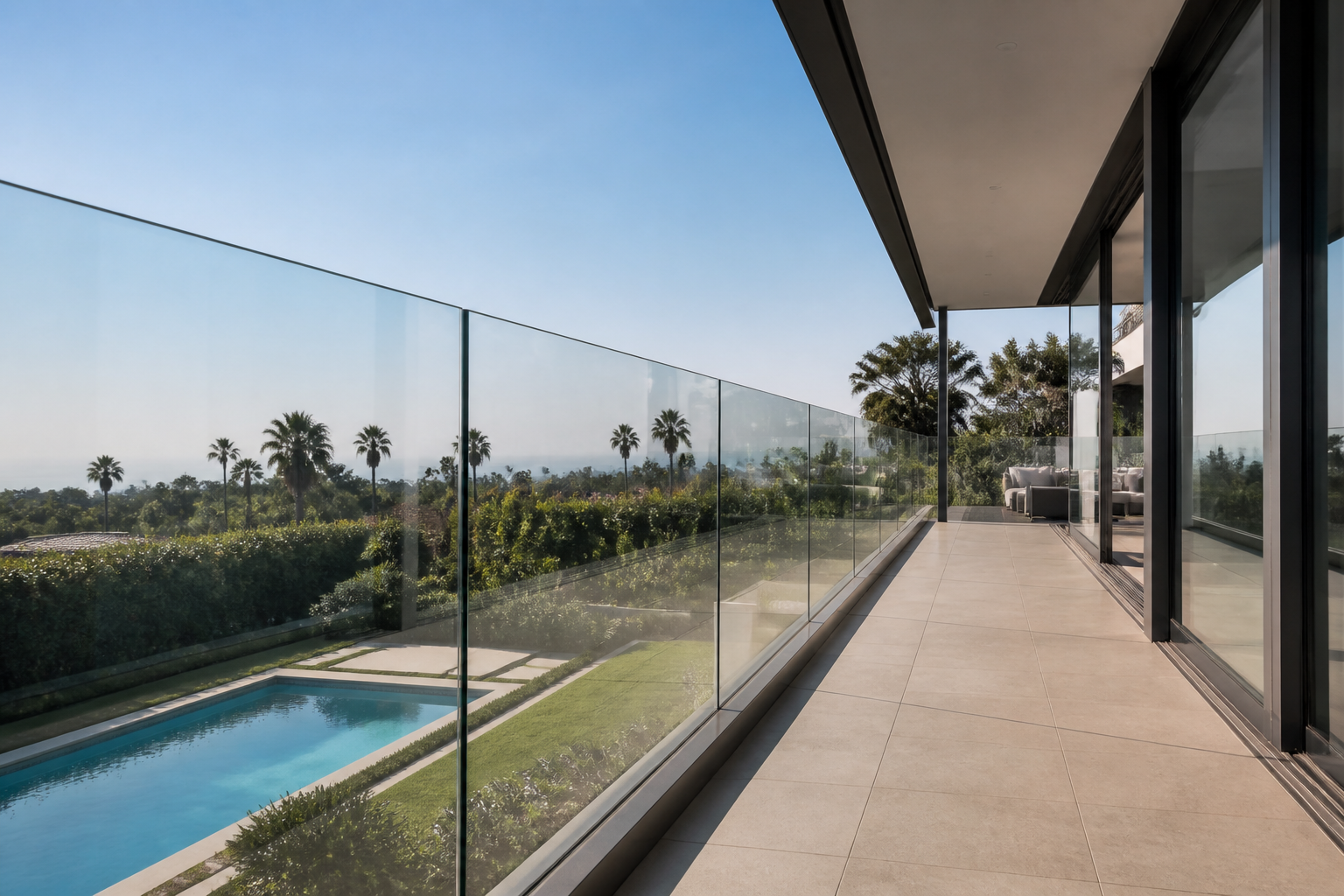 VLX 120 Glass Railing System in Pembroke Pines, FL | TruePane Windows & Doors - detail 4
