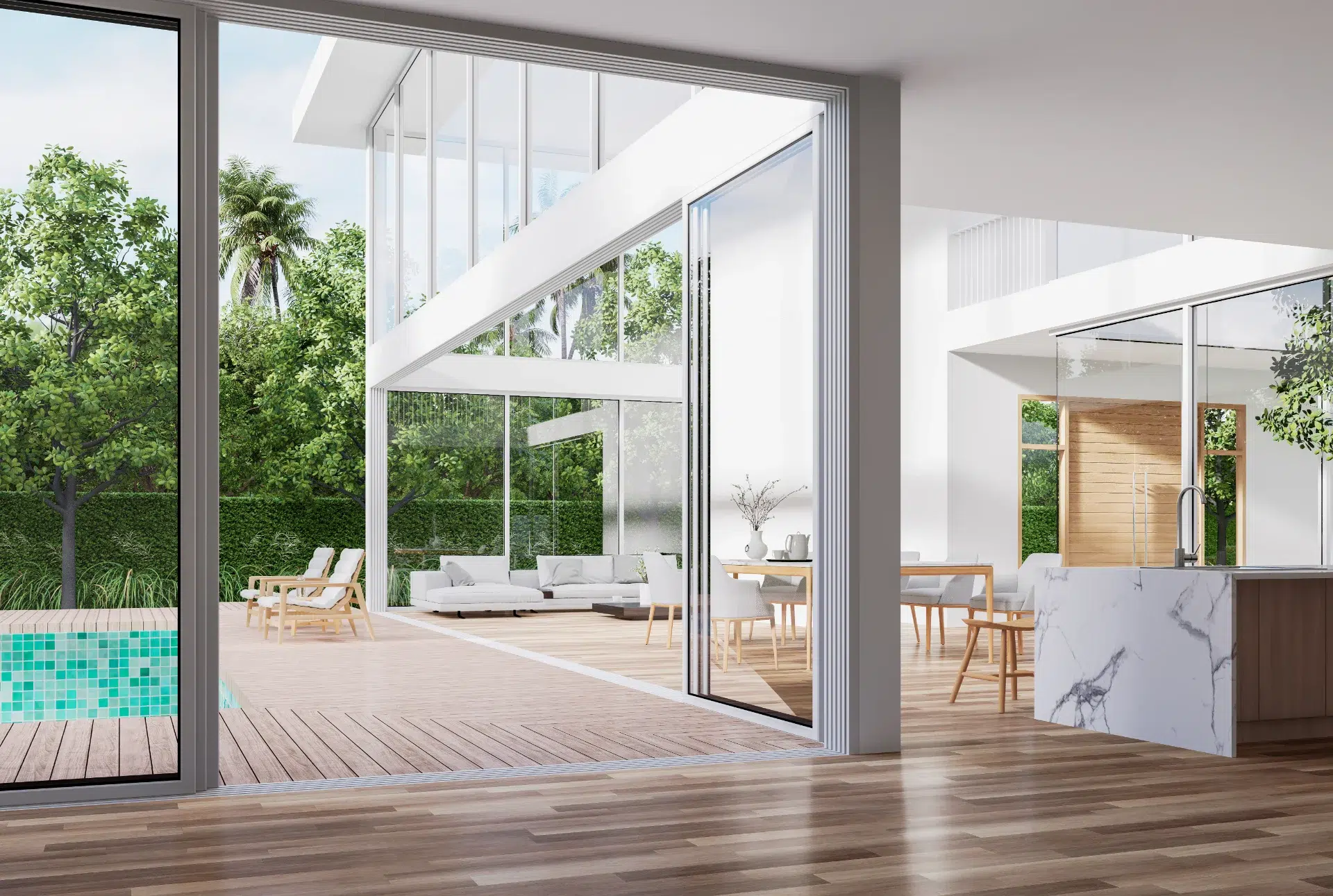 VLX 138 Panoramic Sliding Door in Pembroke Pines, FL | TruePane Windows & Doors - detail 1