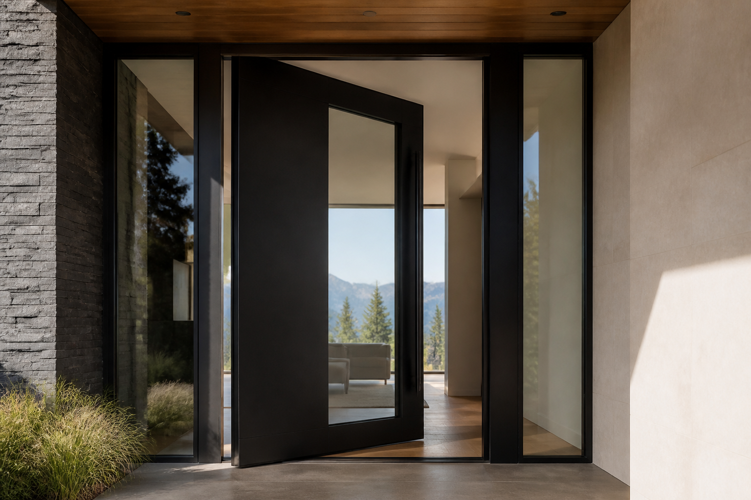 VLX 100 Pivot Door in Pembroke Pines, FL | TruePane Windows & Doors - detail 2